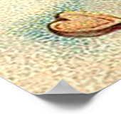 飛行船のサンタクロース ポスター (角)