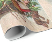 飛行船のサンタクロース ラッピングペーパー (ロールコーナー)