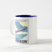 飛行船のマグ ツートーンマグカップ (正面左)