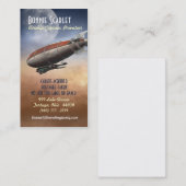 飛行船の大尉(縦の)名刺 名刺 (正面/裏面)