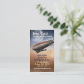 飛行船の大尉(縦の)名刺 名刺 (スタンド正面)