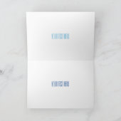 飛行船の漫画イラストレーション カード (内部)