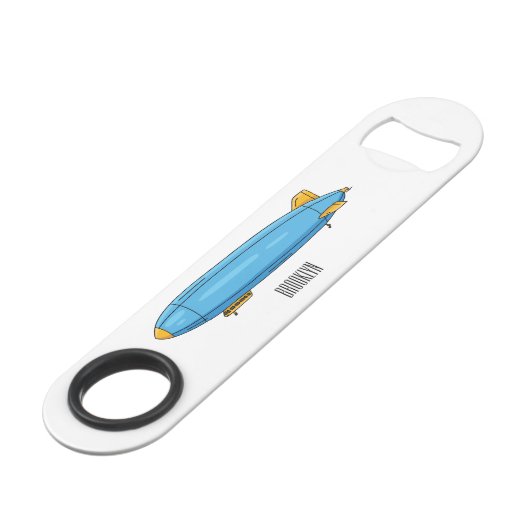 飛行船の漫画イラストレーション スピード栓抜き (正面アングル)