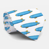 飛行船の漫画イラストレーション ネクタイ (ロール)