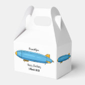 飛行船の漫画イラストレーション フェイバーボックス (裏面サイド)