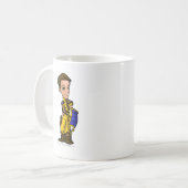 飛行船の無くなった砂漠のスタッフプレーヤー コーヒーマグカップ (正面左)