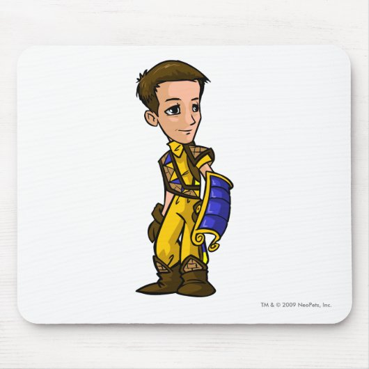 飛行船の無くなった砂漠のスタッフプレーヤー マウスパッド (正面)