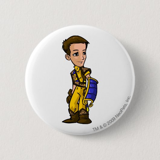 飛行船の無くなった砂漠のスタッフプレーヤー 缶バッジ (正面)