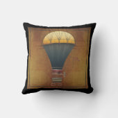 飛行船のAbeelle Steampunkの航空機 クッション (裏面)