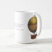 飛行船のNautisme Steampunkの航空機 コーヒーマグカップ (正面右)