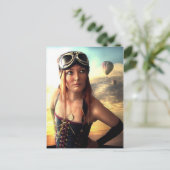 飛行船キャプテン葉書 ポストカード (スタンド正面)