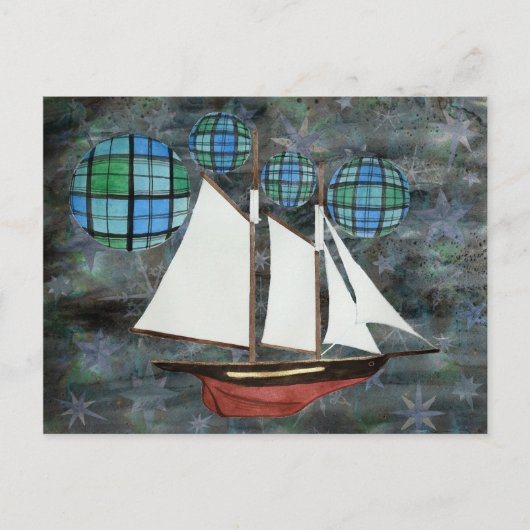 飛行船キャンベル ポストカード (正面)