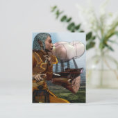 飛行船スチームパンク ポストカード (スタンド正面)