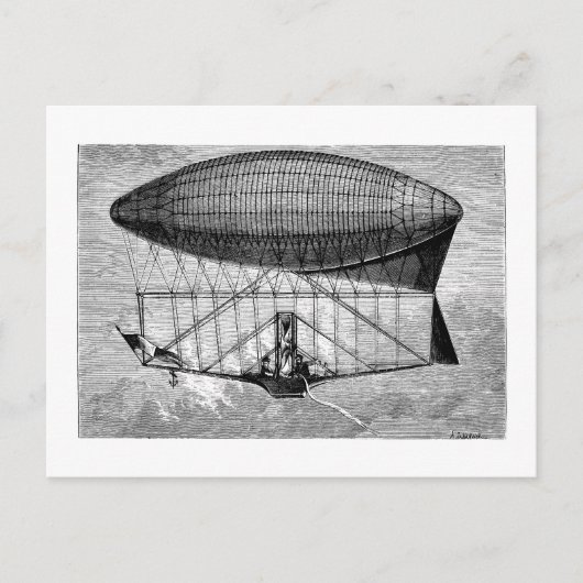 飛行船ビクトリアン飛行船 ポストカード (正面)