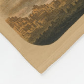 飛行船フランスので2人のパフォーマーのサーカスのポスター フリースブランケット (角)