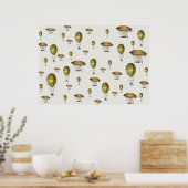 飛行船プリント ポスター (キッチン)