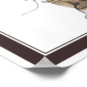 飛行船ペニー耕耘機ファンタジー飛んでいる機 ポスター (角)