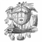 飛行船 シール (正面)