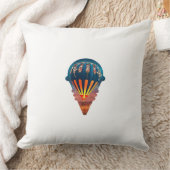 飛行船 – フィールド間の気球装飾用クッション クッション (ブランケット)