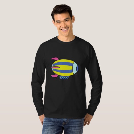 飛行船 Tシャツ (正面フル)