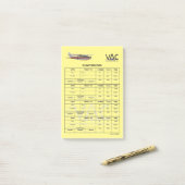 飛行記録的なN777WL後it®ノート4 x 6 ポストイット (デスク上)