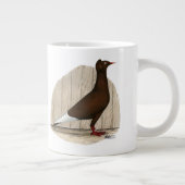 飛行赤飛んでいる帽鳩 ジャンボコーヒーマグカップ (右)