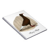 飛行赤飛んでいる帽鳩 ノートブック (右側)