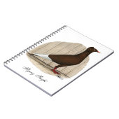飛行赤飛んでいる帽鳩 ノートブック (左側)