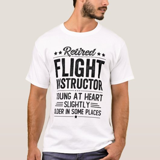 飛行退職したインストラクター Tシャツ (正面)