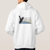 飛行隊飛んでいるクルーフード付きスウェットシャツ#1ソー パーカ (裏面)