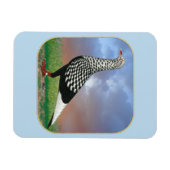 飛行飛んでいると雲 マグネット (横)