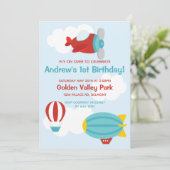 飛行飛んでいる機パーティの招待状 招待状 (スタンド正面)