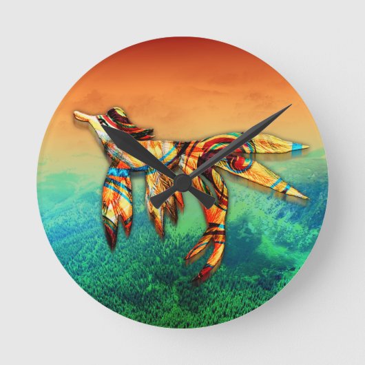 飛行 ラウンド壁時計 (正面)