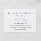 飛行-両面カスタム--を取っている愛国心が強いワシ 名刺 (裏面)