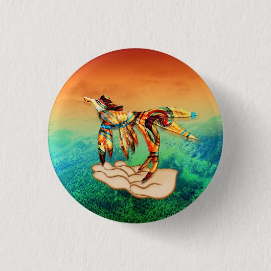 飛行 缶バッジ (正面)