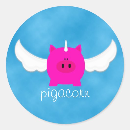 飛行Pigacorn ラウンドシール (正面)