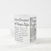 飛行Stegoasaurs フロストグラスマグカップ (正面左)