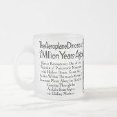 飛行Stegoasaurs フロストグラスマグカップ (左)