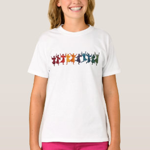 飛躍する十人の君主 カットアウト ステンシル風 デザイン 4 Tシャツ
