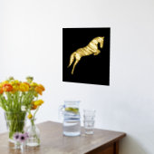 飛躍する馬 | 落書きの馬 | 馬のトレーナー 箔ポスター (レイダウン (キッチン))