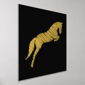 飛躍する馬 | 落書きの馬 | 馬のトレーナー 箔ポスター (レイダウン)