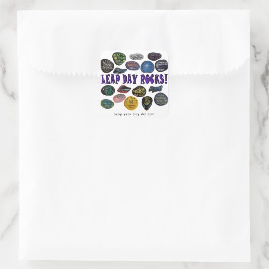 飛躍の日の岩! スクエアシール (バッグ)