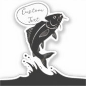 飛躍考えのパーソナライズされた:跳躍台 シール (正面)