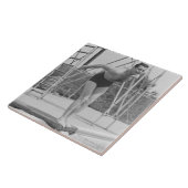 飛込台の人 タイル (側面)