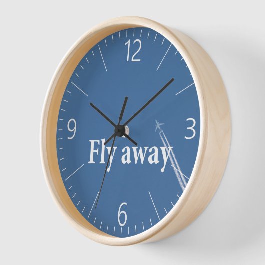 飛遠くにぶ 壁時計 (傾斜)