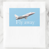 飛遠くにぶ 長方形シール (バッグ)