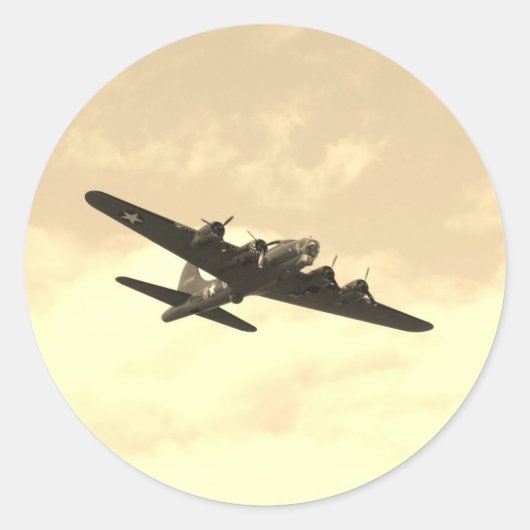 飛飛んでいる行中の要塞 ラウンドシール (正面)