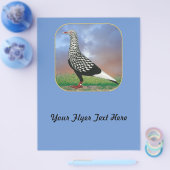 飛飛んでいる行鳩と雲 チラシ (シングル)