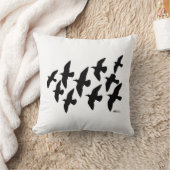 飛飛んでいる行鳩 クッション (ブランケット)