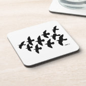 飛飛んでいる行鳩 コースター (左側)